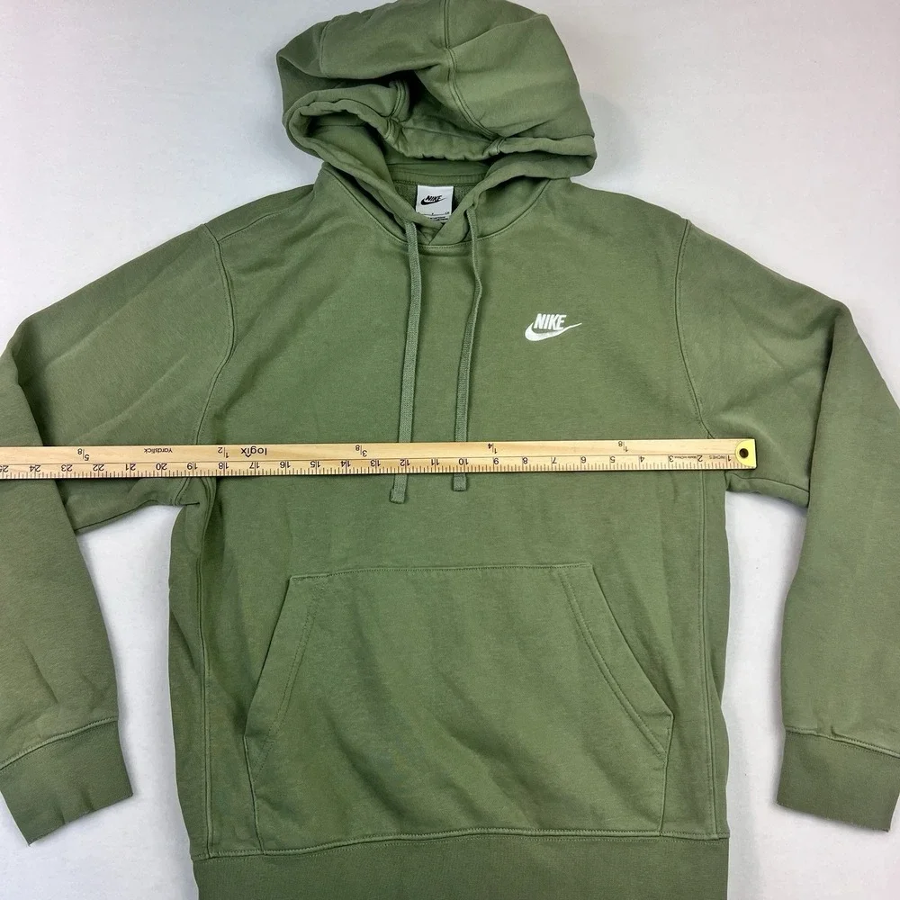 Nike Sportswear Club Fleece Full Zip Hoodie Green Mens Small